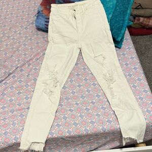 American Eagle Outfitters White Skinny Jeans